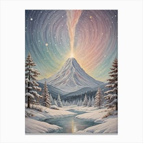 Winter Volcano no3 Canvas Print