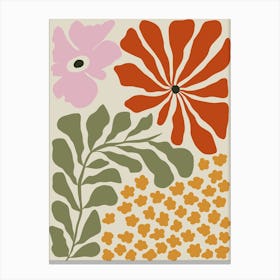 Mid-century blossom Canvas Print