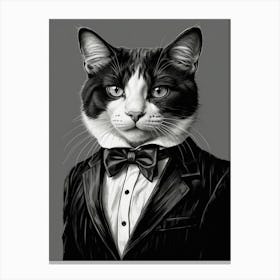 Tuxedo Cat 1 Canvas Print