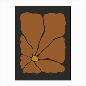Autumn Flower 03 - Red Brown Canvas Print
