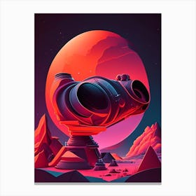 Infrared Telescope Comic Space Space Canvas Print