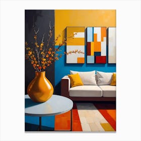 Modern Living Room Canvas Print