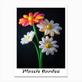 Bright Inflatable Flowers Poster Oxeye Daisy 2 Canvas Print