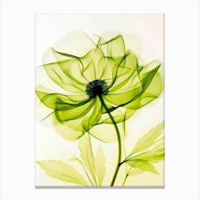 Green Flower Canvas Print