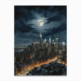 New York's Skyline, Reimagined Canvas Print