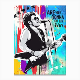Lenny Kravitz Pop Art Canvas Print