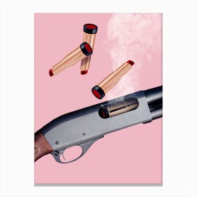 Lipstick Gun Canvas Print
