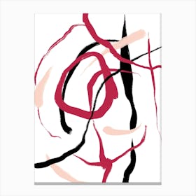 Abstract red Canvas Print