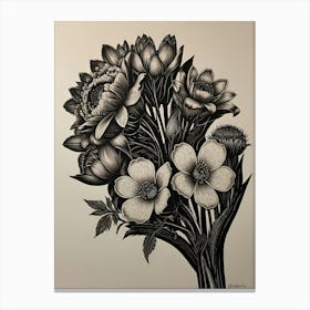 Bouquet Of Flowers 4 Canvas Print