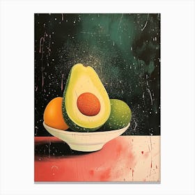 Art Deco Avocado Bowl 1 Canvas Print