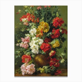 Snapdragons Painting 2 Flower Canvas Print
