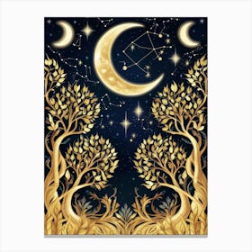 Zodiac Sign Astrology Canvas Print