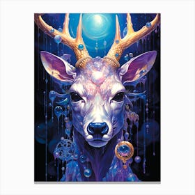 Deer Art Canvas Print