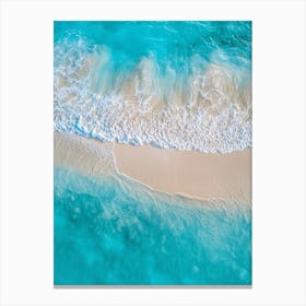 Aerial View Of A Tropical Beach Canvas Print