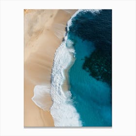 Aerial View Of A Beach 6 Canvas Print