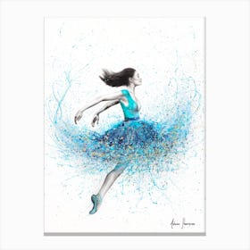 Aqua Sound Dance Canvas Print