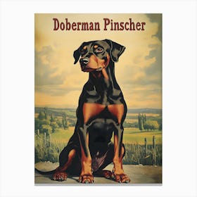 Doberman Pinscher Canvas Print