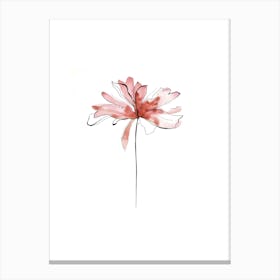 Pink Flower 1 Canvas Print