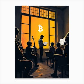 Bitcoin Orchestra Canvas Print