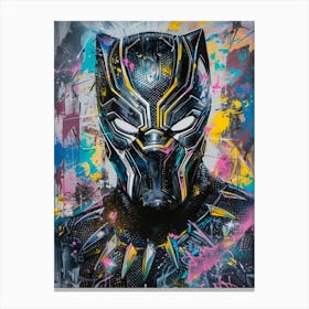 Black Panther Popart 1 Canvas Print