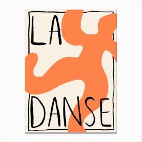 La Danse Orange Canvas Print