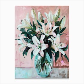 A World Of Flowers Lilies 2 Painting Canvas Print