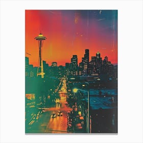 Seattle Polaroid Inspired 3 Canvas Print