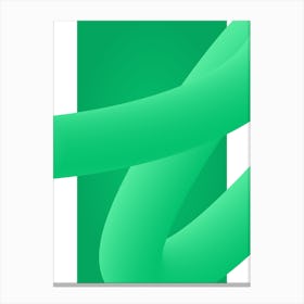 Green S Logo Canvas Print