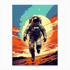 Astronaut In Space 1 Canvas Print