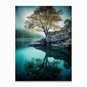 Tree In The Water 1 Canvas Print