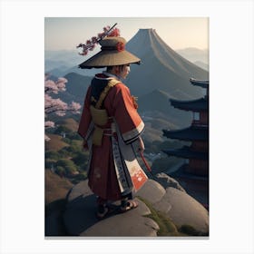 Man In A Kimono Canvas Print