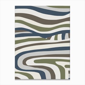 Flowing Stripes Canvas Print