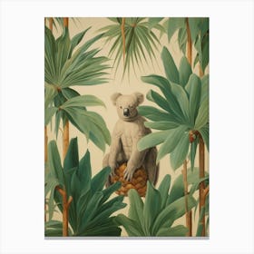 Koala 3 Tropical Animal Portrait Canvas Print