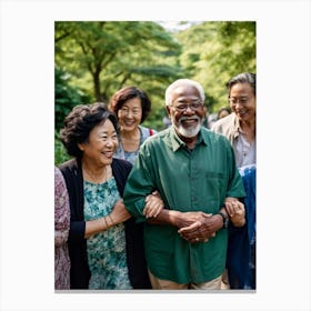 Asian Family Canvas Print