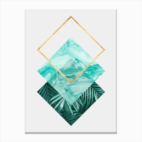 Geometric and botanical 6 Canvas Print