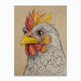 Chicken Head Canvas Print