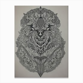 Lion Of The Forest Canvas Print