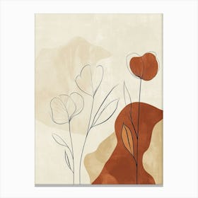 Abstract Flowers Canvas Print 2 Canvas Print