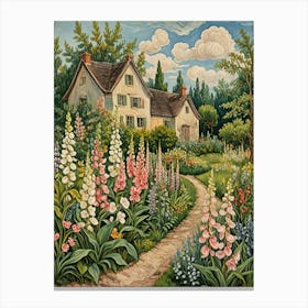 Country Garden In Bloom Canvas Print