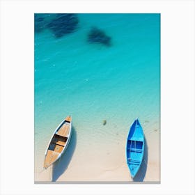 Two Boats On The Beach Canvas Print