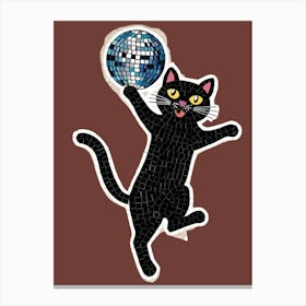 Disco Cat 7 Canvas Print