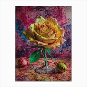 Yellow Rose Canvas Print