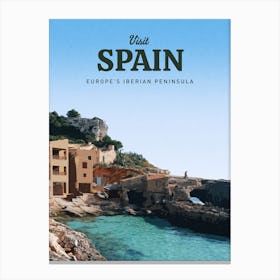 Visit Spain Europe Hispanic Peninsula Canvas Print