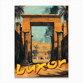 Vintage Luxor - Timeless Egyptian Elegance Poster Canvas Print