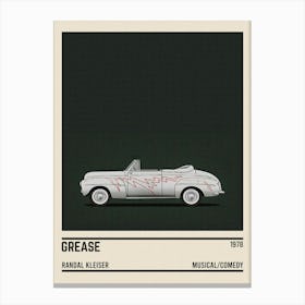 Grease Car Canvas Print