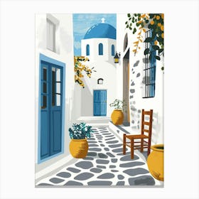 Greek Village 3 Canvas Print