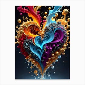 Heart Of Gold 6 Canvas Print