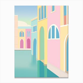 Viareggio, Italy Colourful View 3 Canvas Print