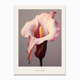 Floral Illustration Calla Lily 2 Poster Canvas Print