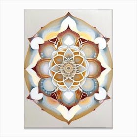 Mandala Symbol 1, Abstract Painting Canvas Print